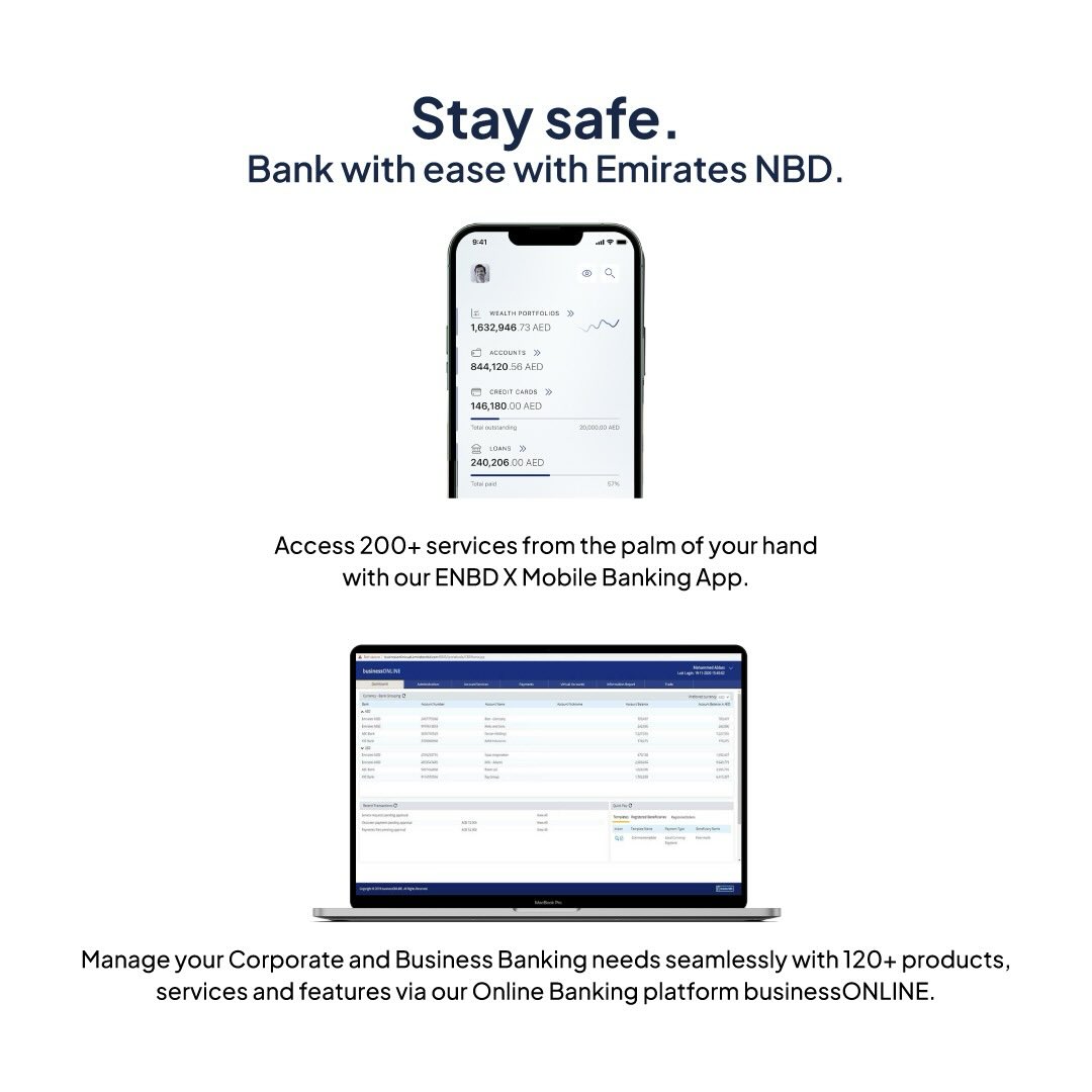Emirates - Stay safe and bank with ease with ENBD X and businessONLINE ...