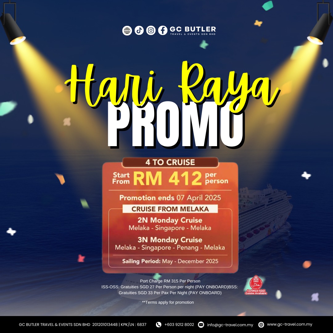 🛳️ Hari Raya Promo! Book your... - GC Butler Travel & Events | Facebook