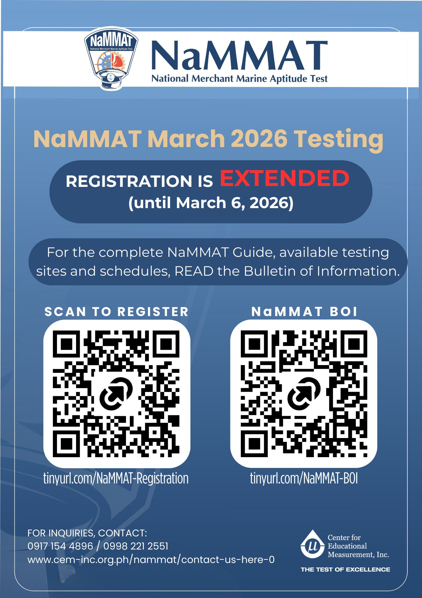 JRMSU Admission and Testing