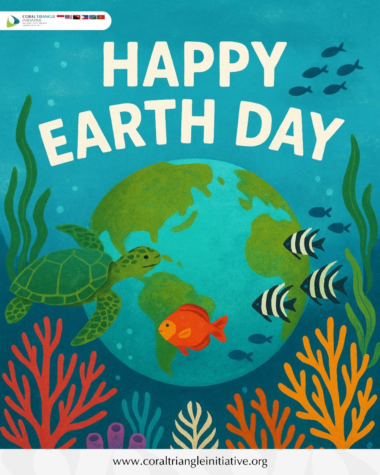 🌍 Happy Earth Day 2025 Today,... - Coral Triangle Initiative | Facebook