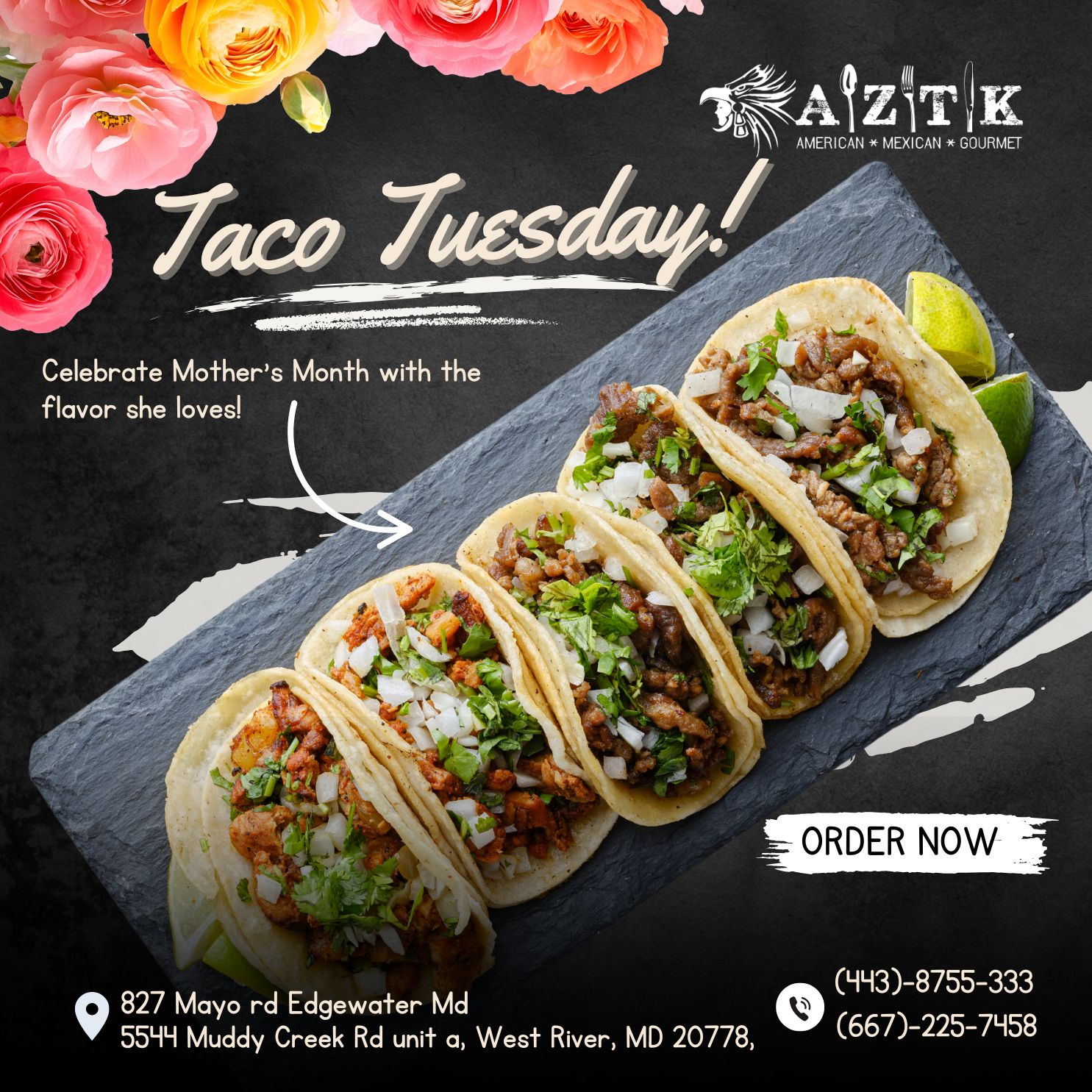 🌮 Taco Tuesday at AZTK HOUSE 🌮 🌸... - AZTK Restaurantsmd | Facebook