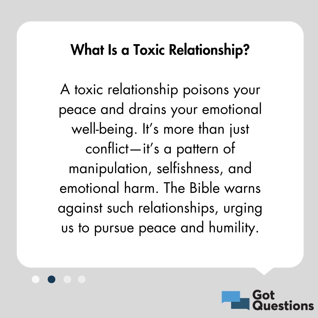 What does the Bible say about toxic... - GotQuestions.org | Facebook
