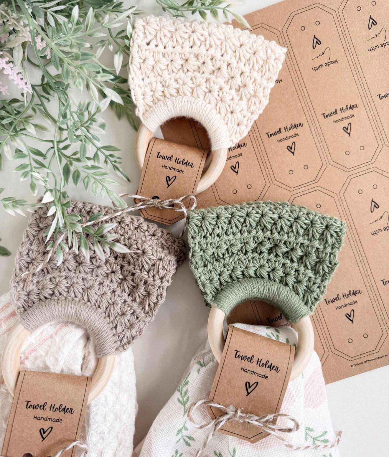 New pattern alert! Check out the Star Stitch Towel Holders 