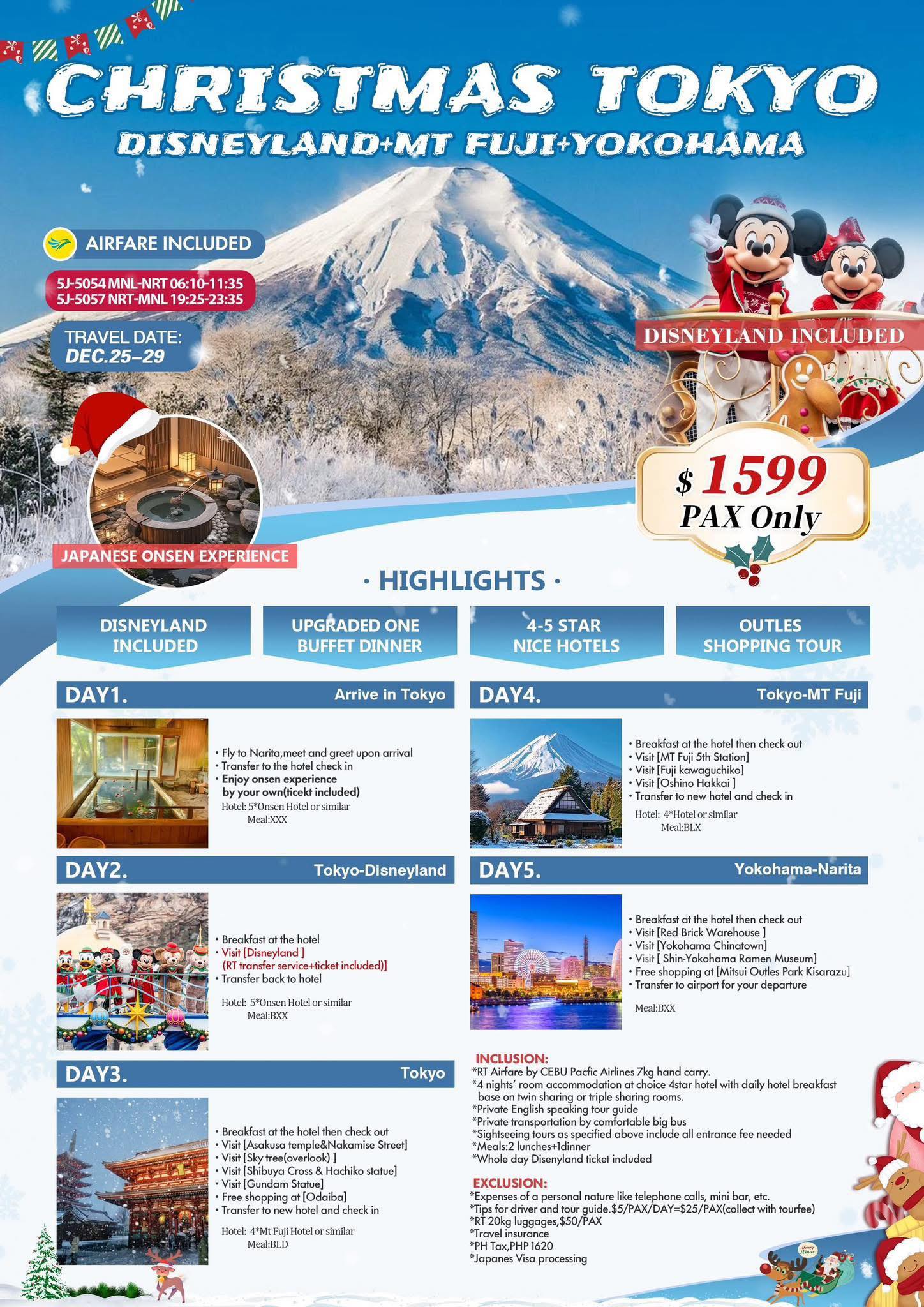 Travelgram - Experience Christmas Magic in Japan! 🇯🇵🎅🏻 Mt. Fuji views ...