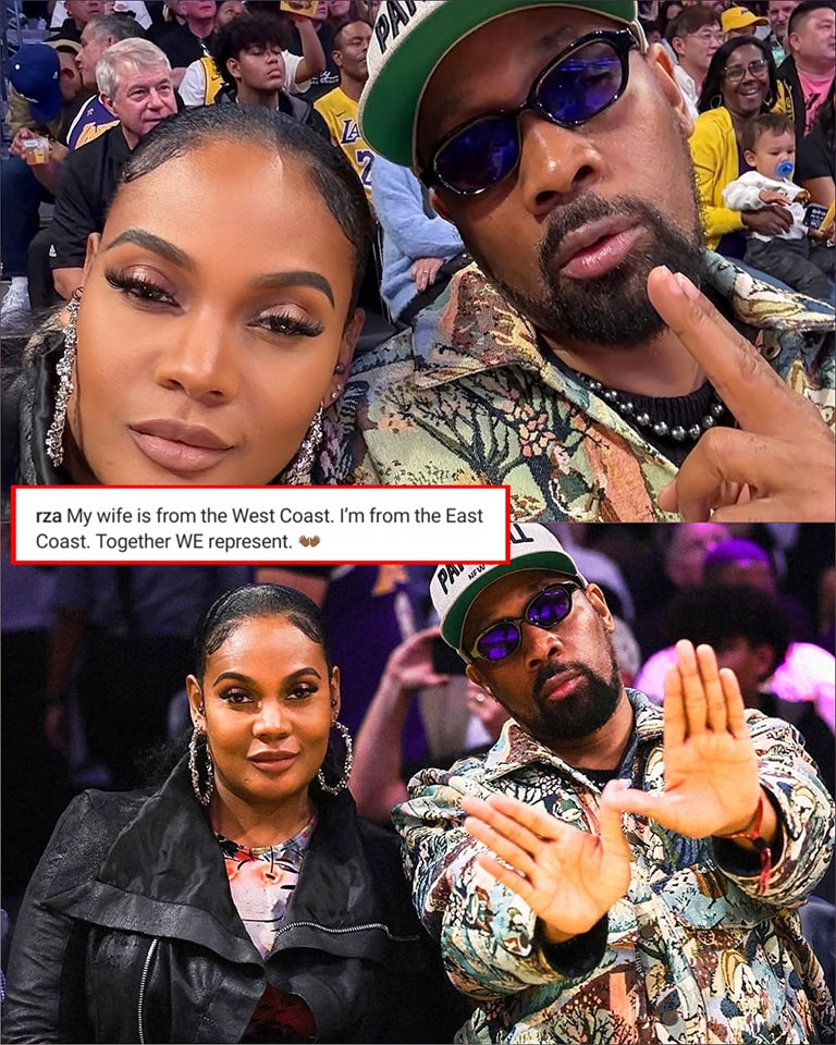 Golden Era Hip Hop - RZA & his wife watching a Lakers game 👐 | Facebook