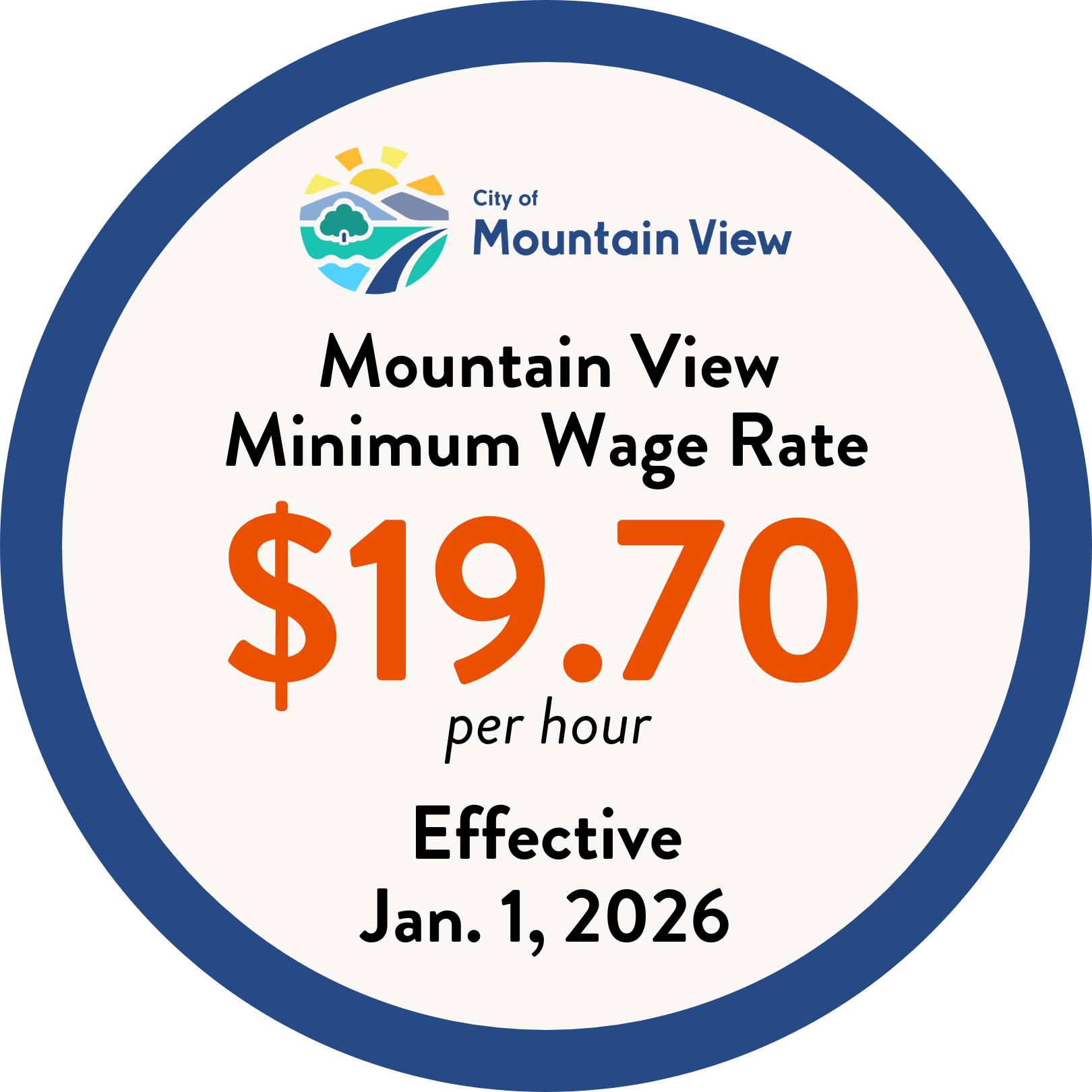 City - The 2026 Mountain View minimum wage will be $19.70 as of Jan. 1 ...