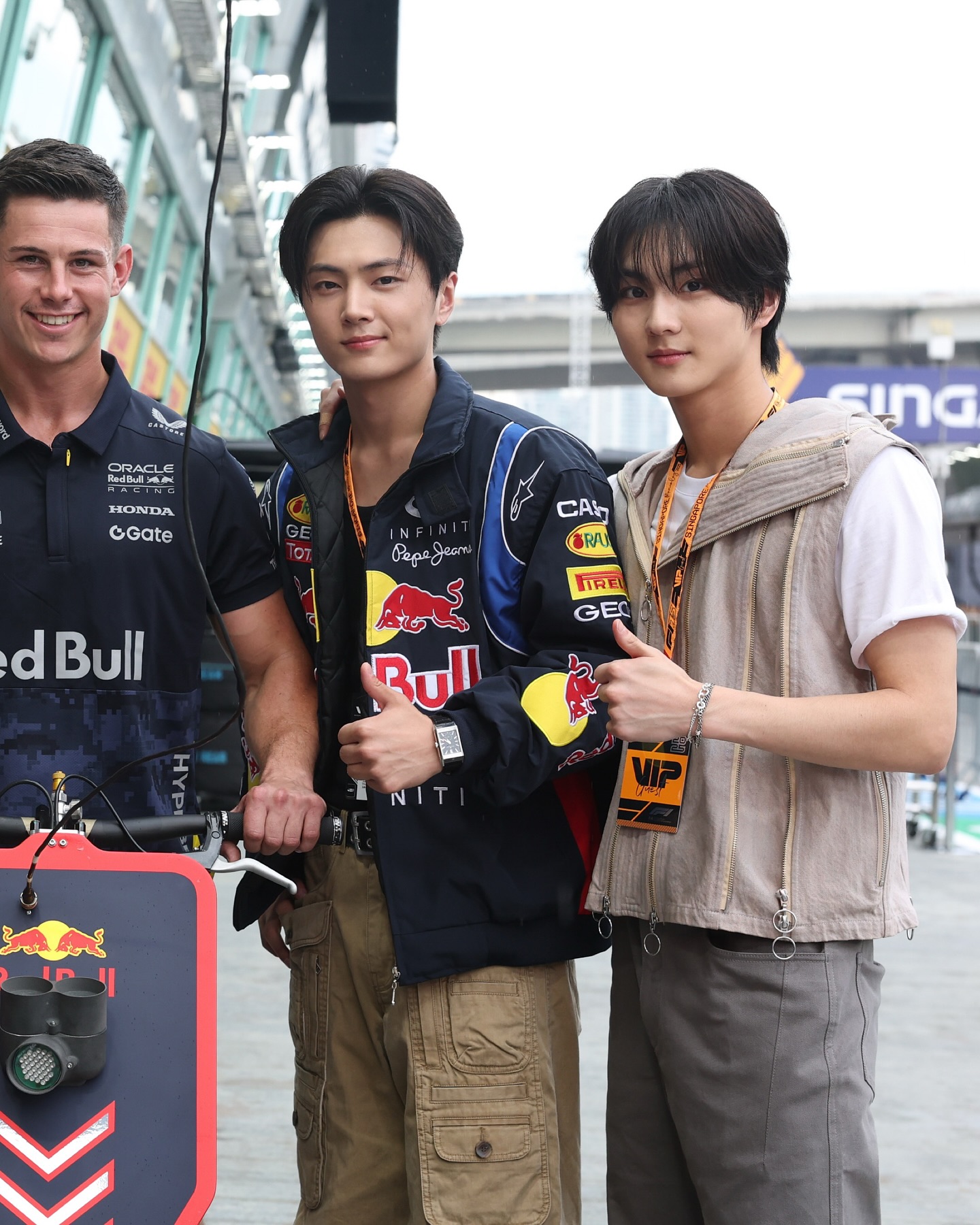 ENHYPEN X RED BULL RACING 🤩 LOOK: ENHYPEN's Jay, Jungwon