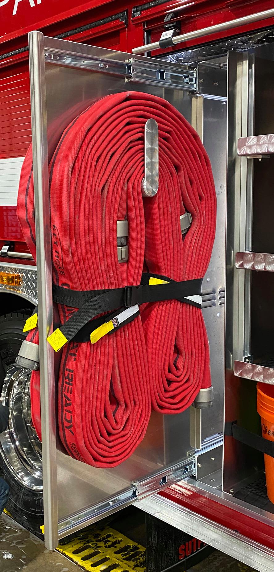 FMI - Hose storage should be simple on every firetruck. #firefighting # ...