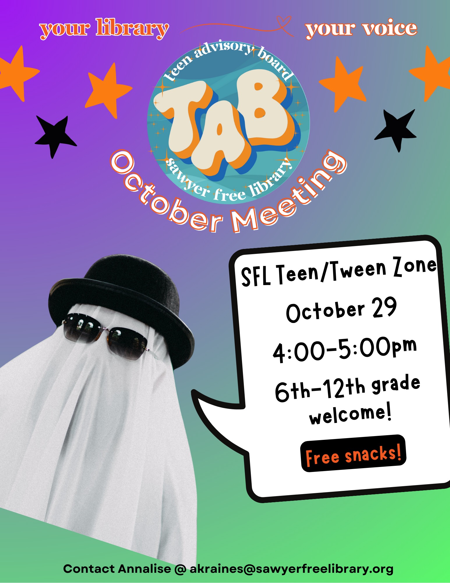 Sawyer - Calling all teens and tweens! TAB is BACK in our brand new ...