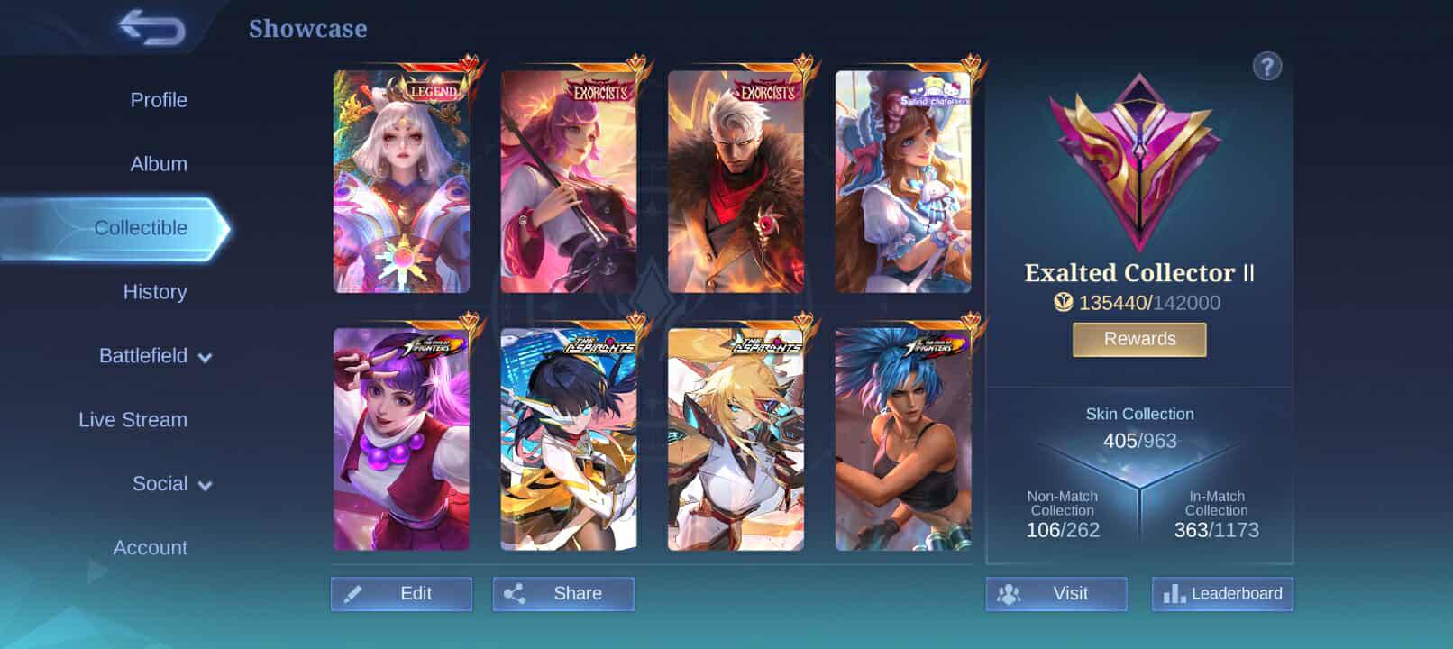 Mobile legends premium account for sale