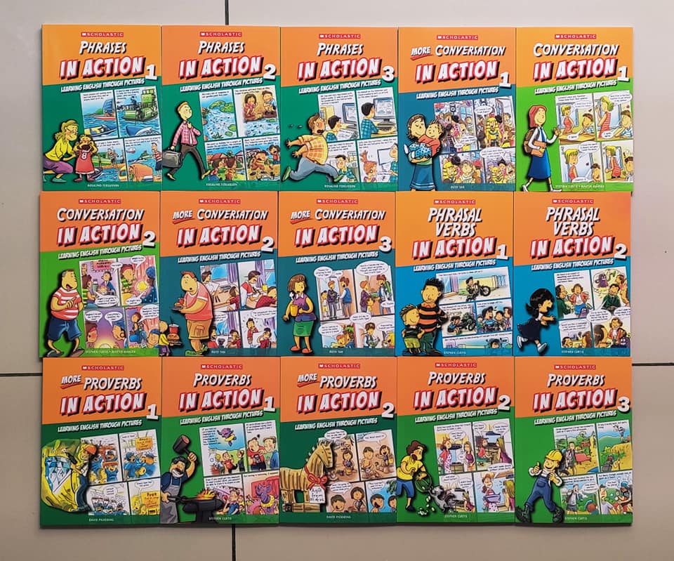 Most complete 45 books set! Scholastic In Action Words/Idioms Set