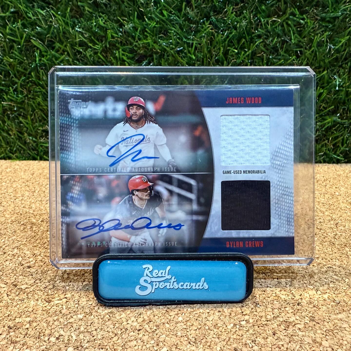 FIRST LOOK: James Wood & Dylan Crews 1/1 dual rookie patch autograph