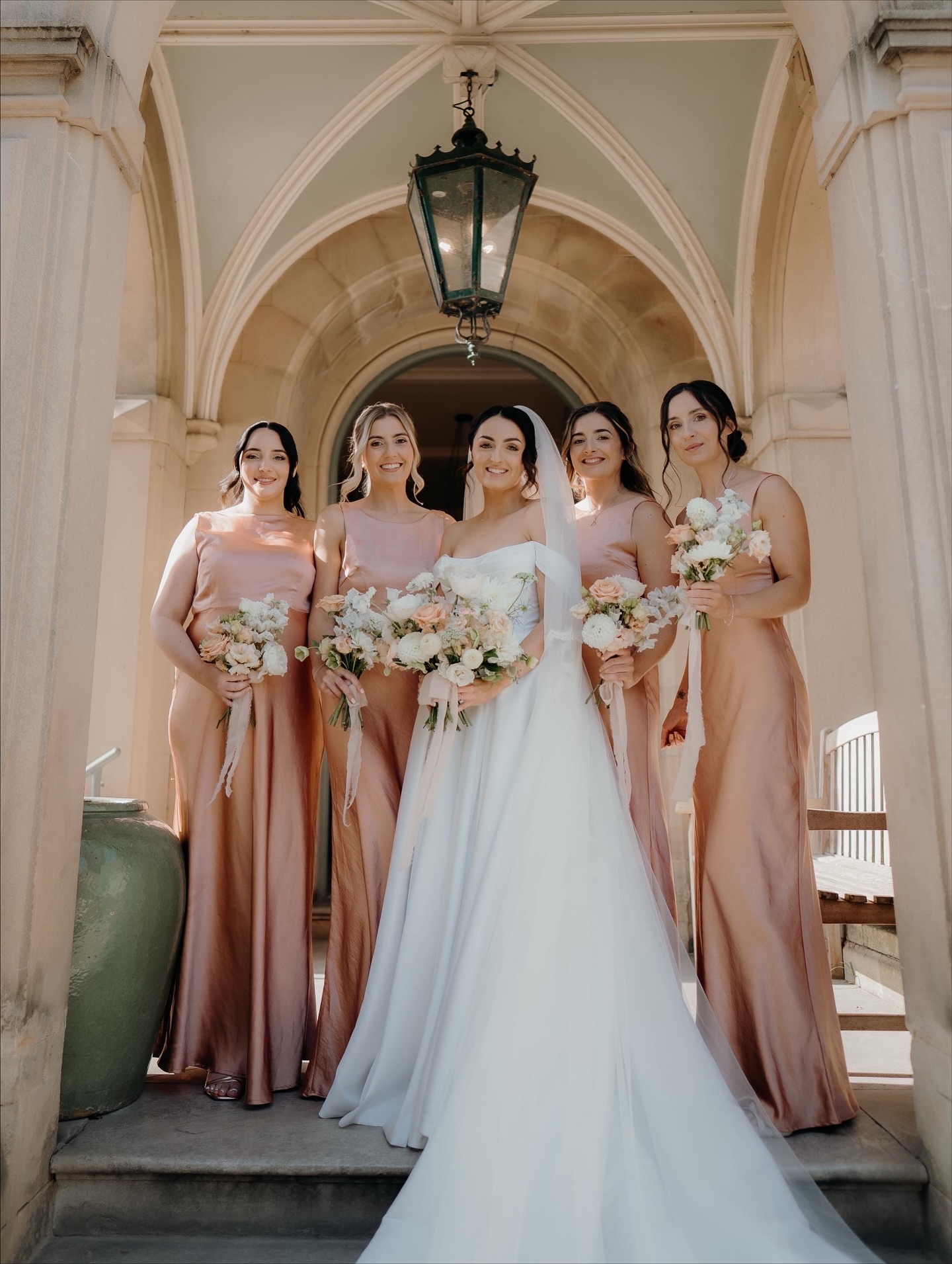 peach and gold bridesmaid dresses Beautiful Samantha's wore our Burnt for her elegant fall wedding, how stunning do they look. Why peach is the wedding colour of 2026 🍑 1. Soft yet radiant: it size-eu-45-us-11-5
