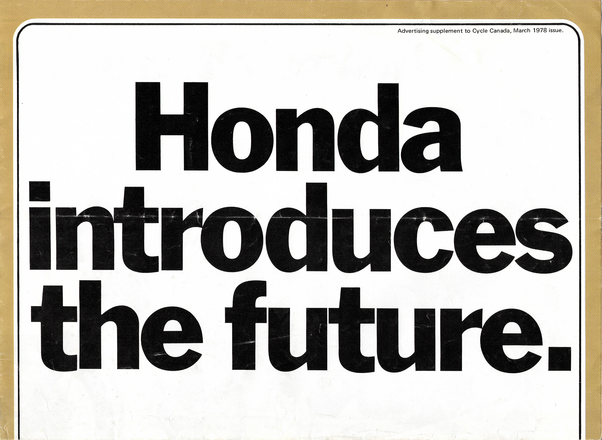 From the archives! Check out this vintage Honda brochure and see