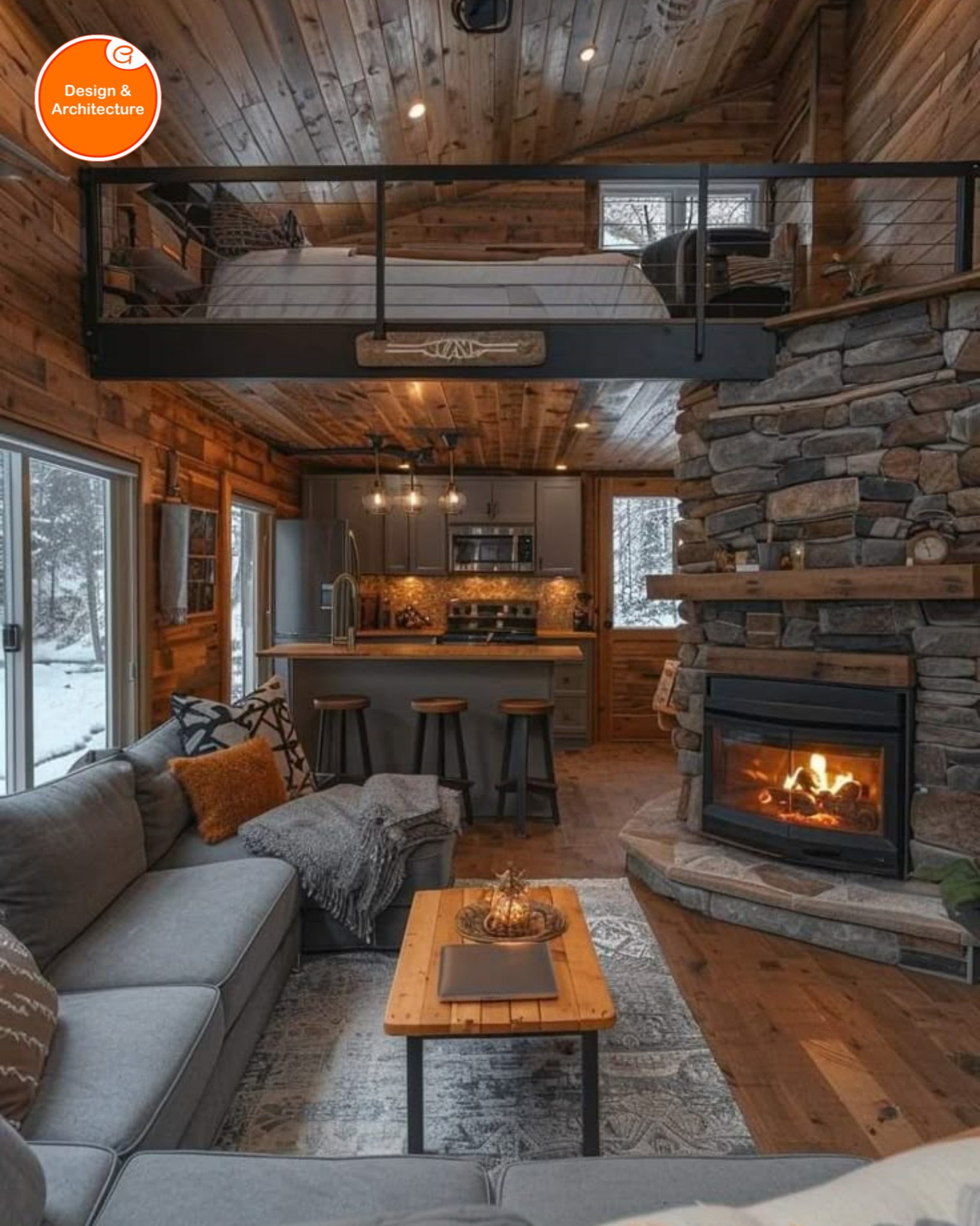 Curated visual reference: Gallery Detail: Design This Inviting Interior Exudes Rustic Charm And Cozy Comfort