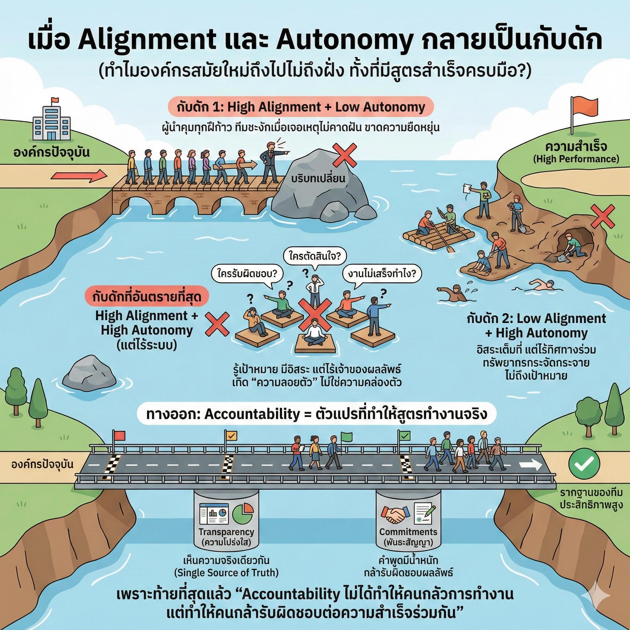 วันละเรื่องสองเรื่อง - ⚖️ เมื่อ Alignment และ Autonomy กลายเป็นกับดัก ...