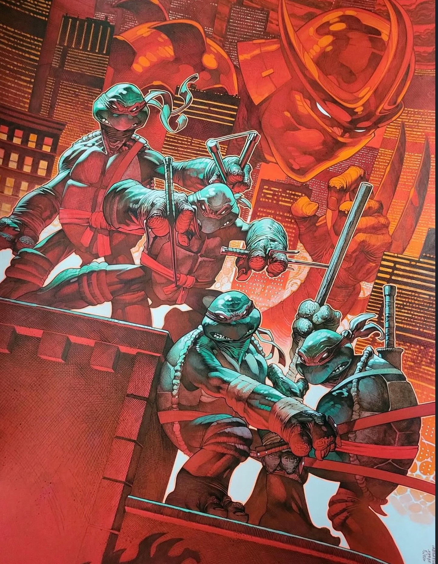 Closeup #1 of CLStevensArt's Teenage Mutant Ninja Turtles