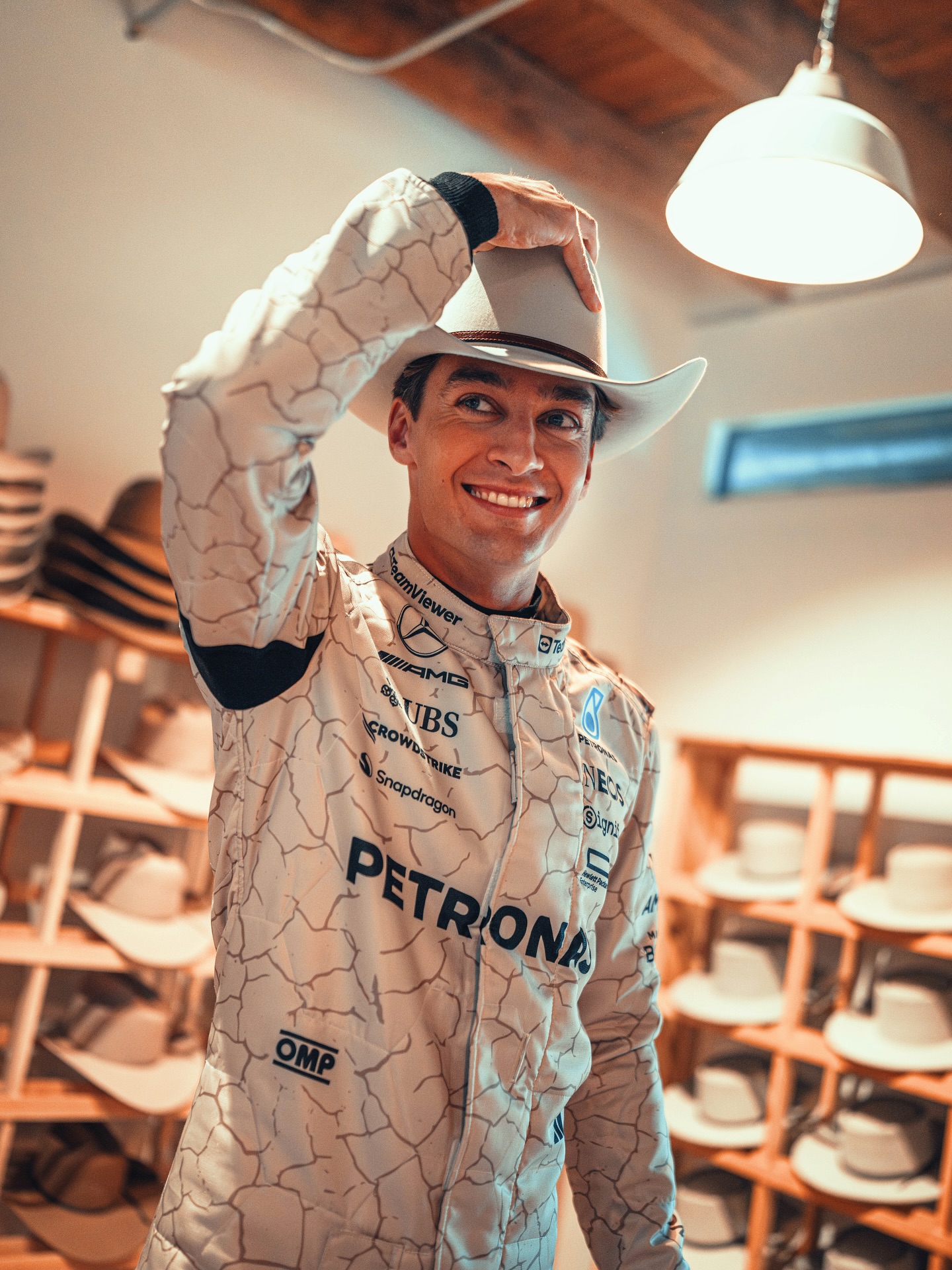 Howdy, Sheriff! 🫡 Ready to... - Mercedes-AMG Petronas F1 Team | Facebook