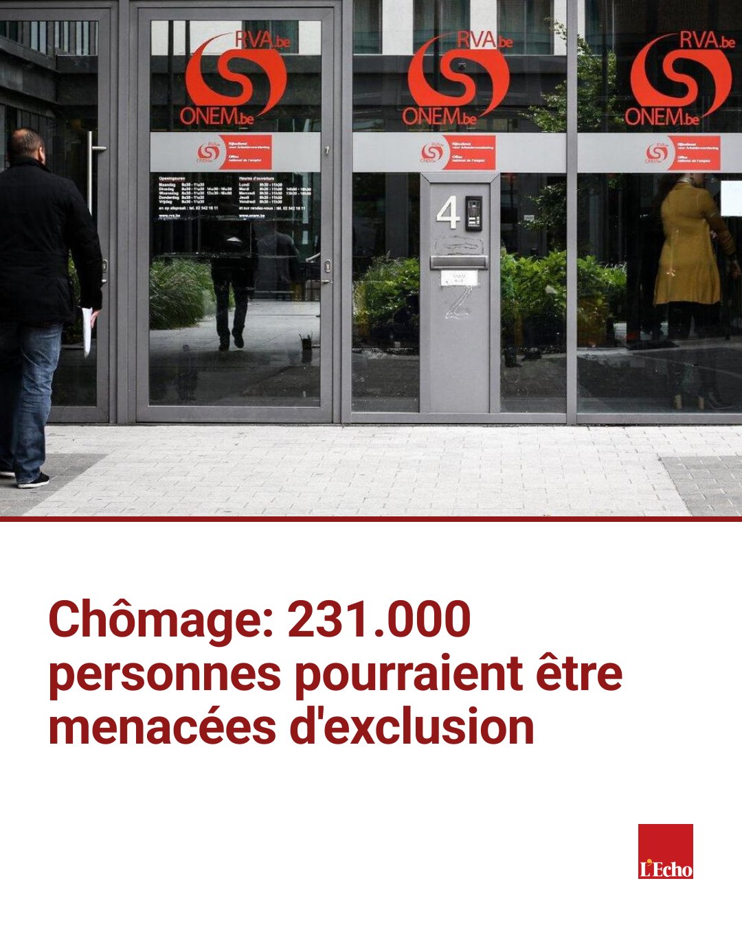 L'Echo - Mi-septembre, l’Onem va envoyer les premiers courriers aux ...