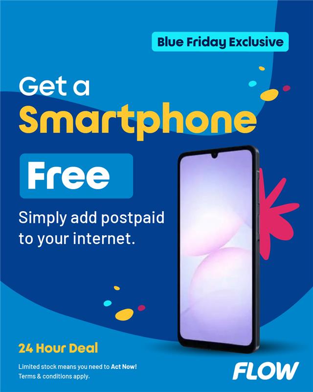 Flow - St. Lucia, it’s Blue Friday time 💙 Add Postpaid to your Flow ...