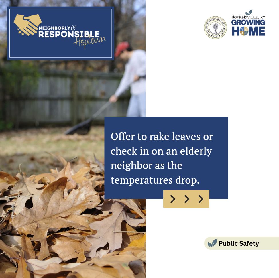 City - Help a Neighbor Out 🧤 Offer to rake leaves or check in on an ...