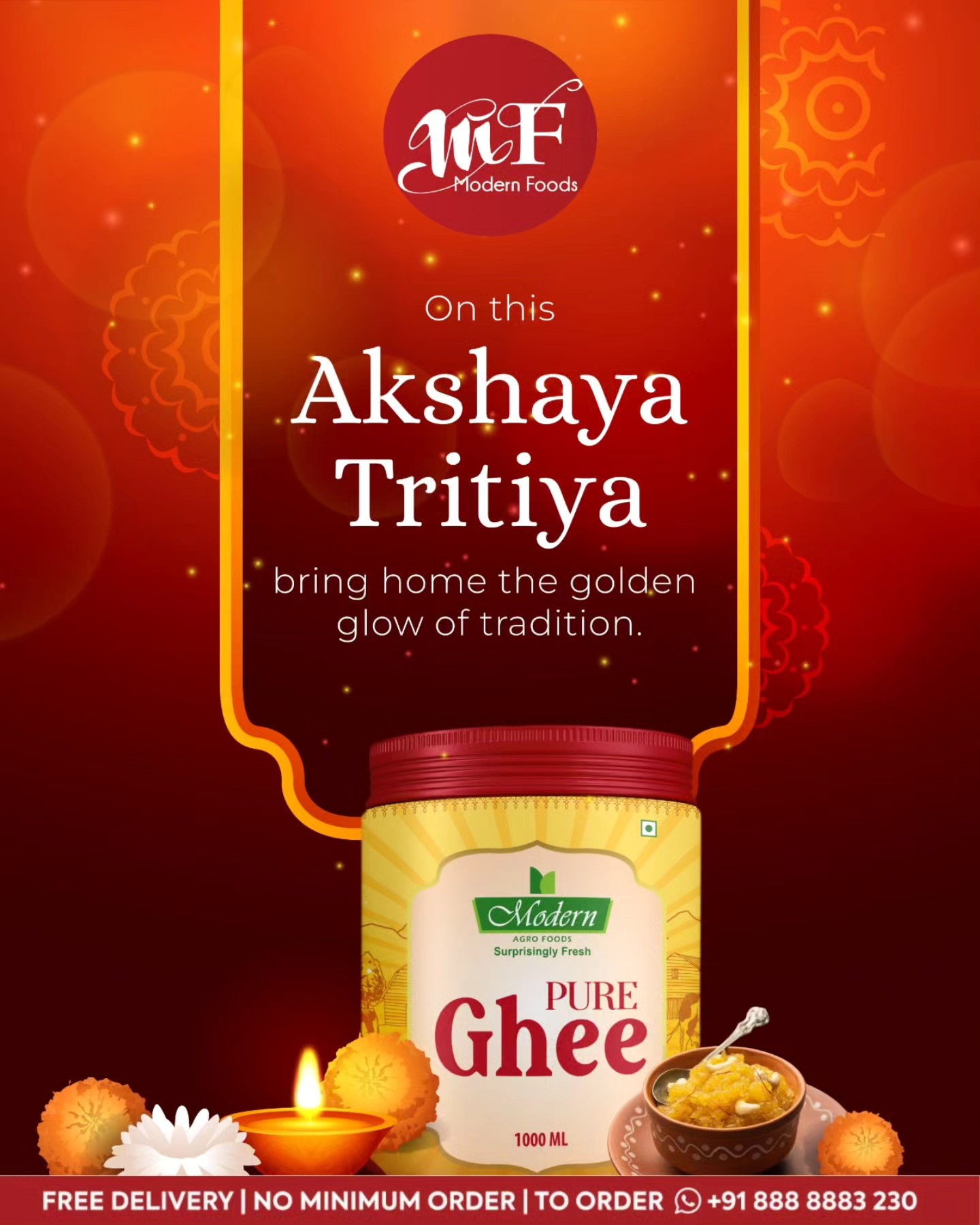 Modern - This Akshaya Tritiya, bring home the golden goodness of ghee ...