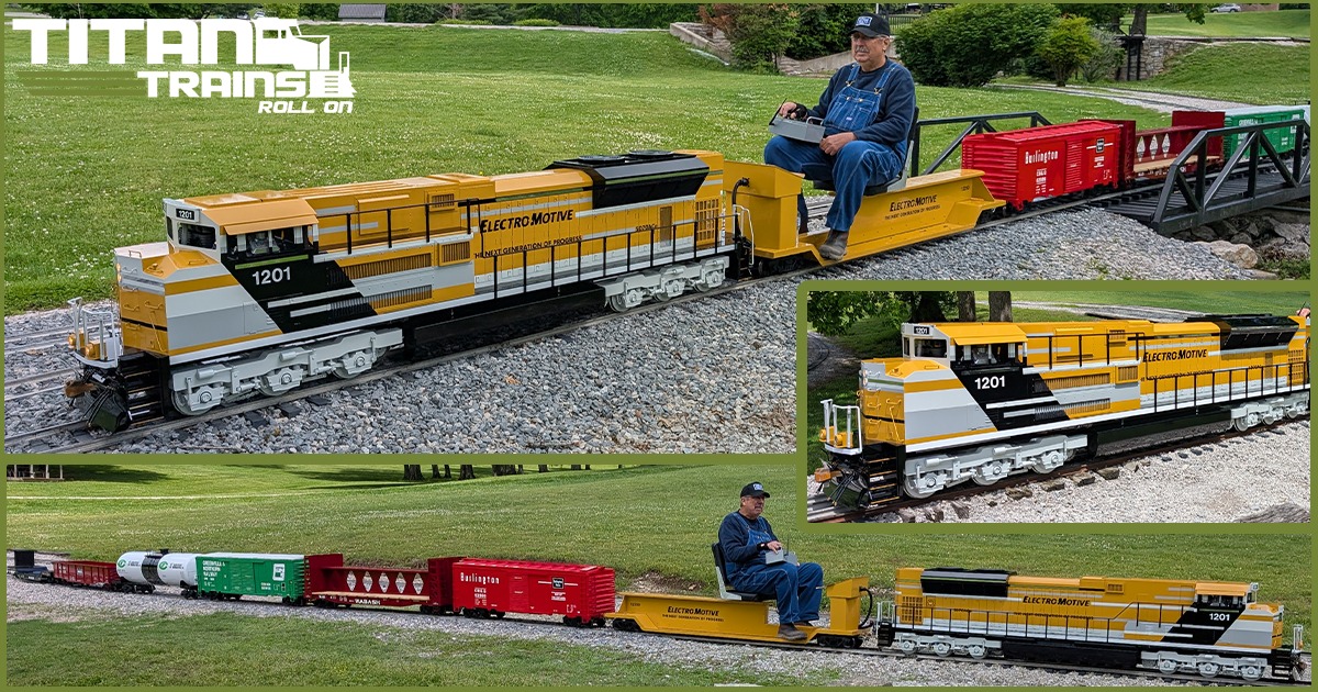 Titan Trains - Titan Trains SD70ACe pulling its new train!... | Facebook