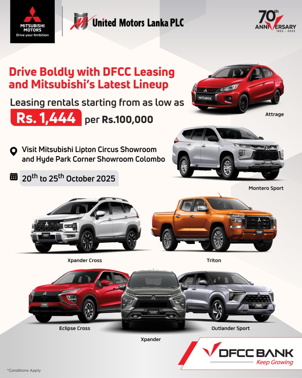 DFCC - Drive boldly with DFCC Leasing and Mitsubishi’s latest lineup ...