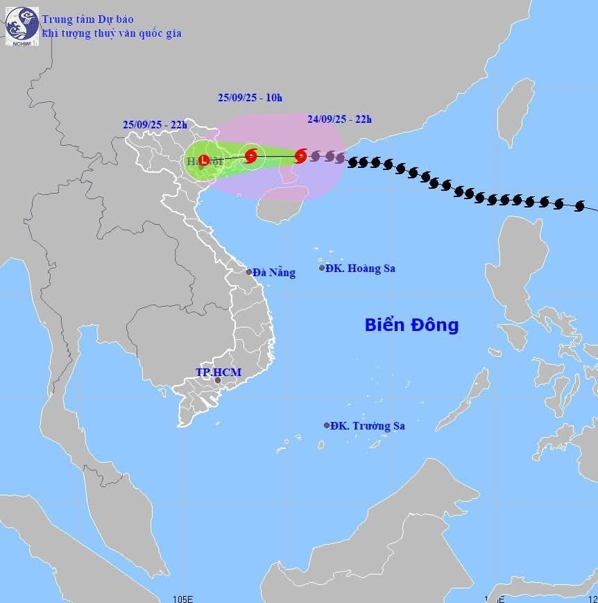 Kenh14.vn - 🌀 CẬP NHẬT Hồi 22 giờ ngày 24/9, vị trí tâm bão Rasaga ở ...