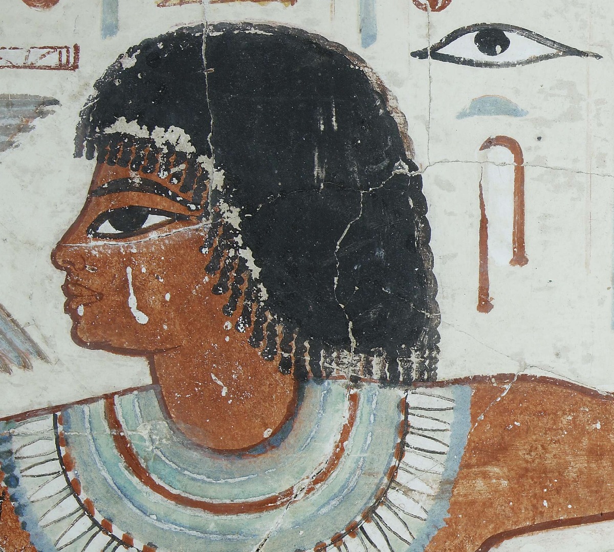 Egypt - Detail of the Scribe Nebamun depicted within his Tomb New ...