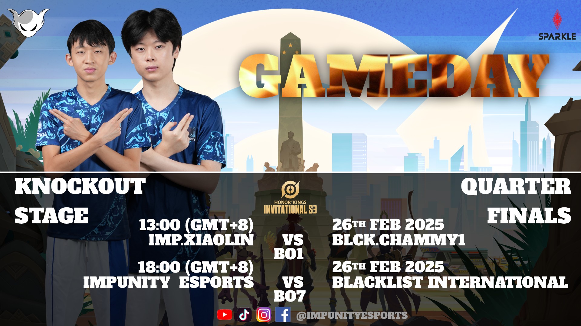 🔥 GAMEDAY ALERT – QUARTERFINALS! 🔥 The... - Impunity Esports | Facebook