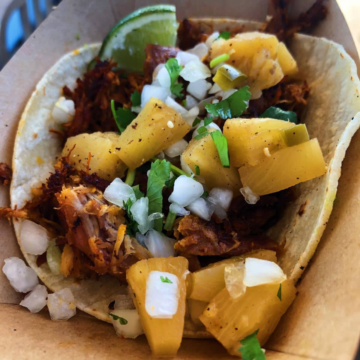 Rusty Taco - The #9 Rusty Taco, made with achiote pork...