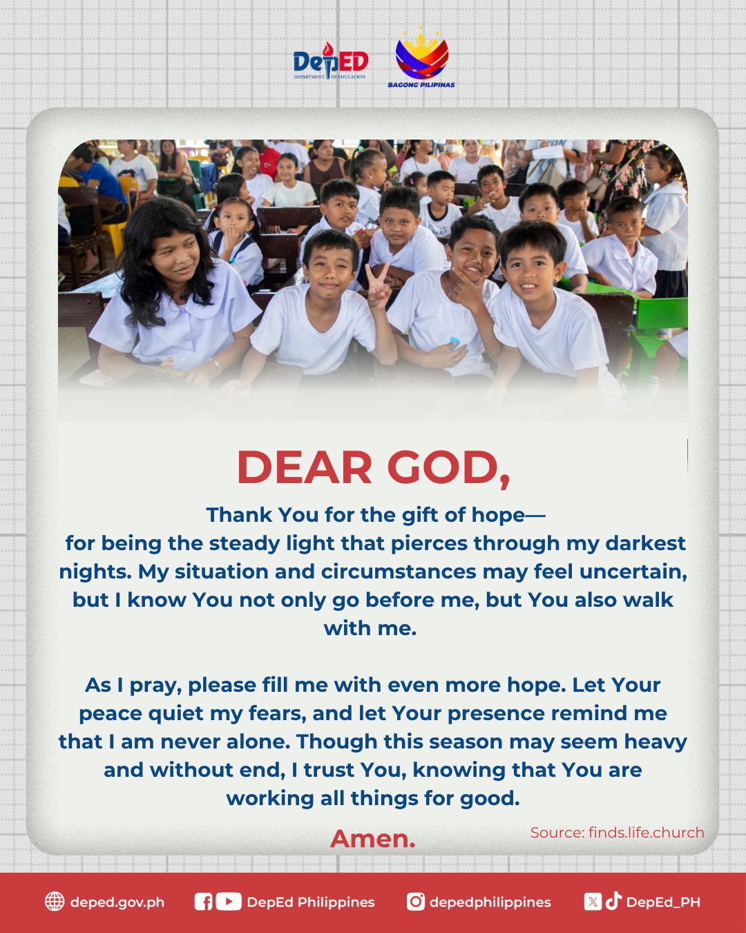 DepEd - Let this week be a reminder to keep our eyes on the ...