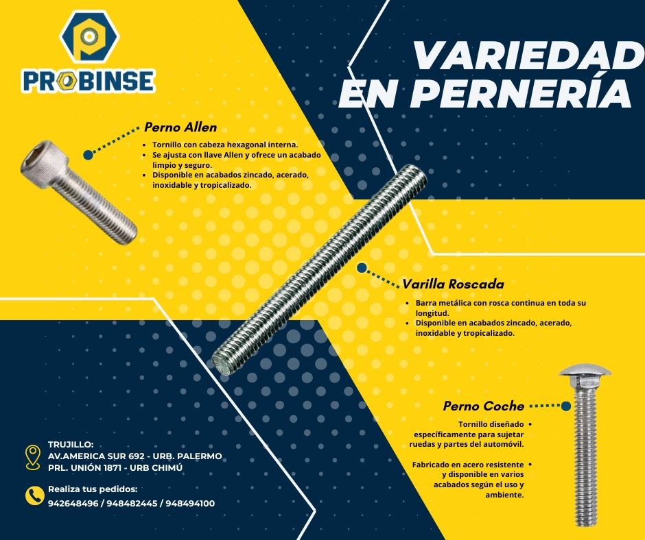 Probinse - 🚀 ¡Todo lo que necesitas en pernos y varillas roscadas está ...