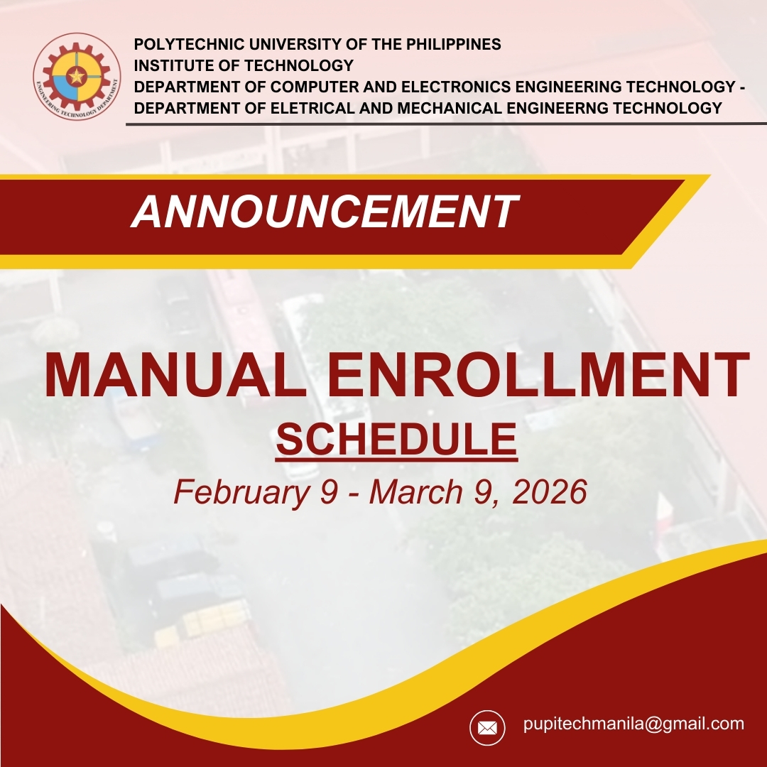 PUP ITECH Engineering Technology Department | Manila