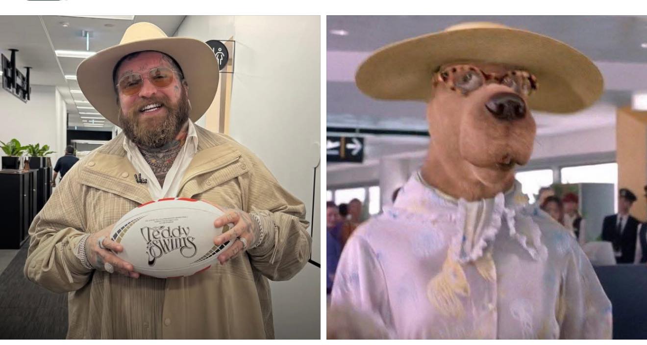 The Rugby - Big Teddy Swims doing his best Scooby Doo impersonation ...