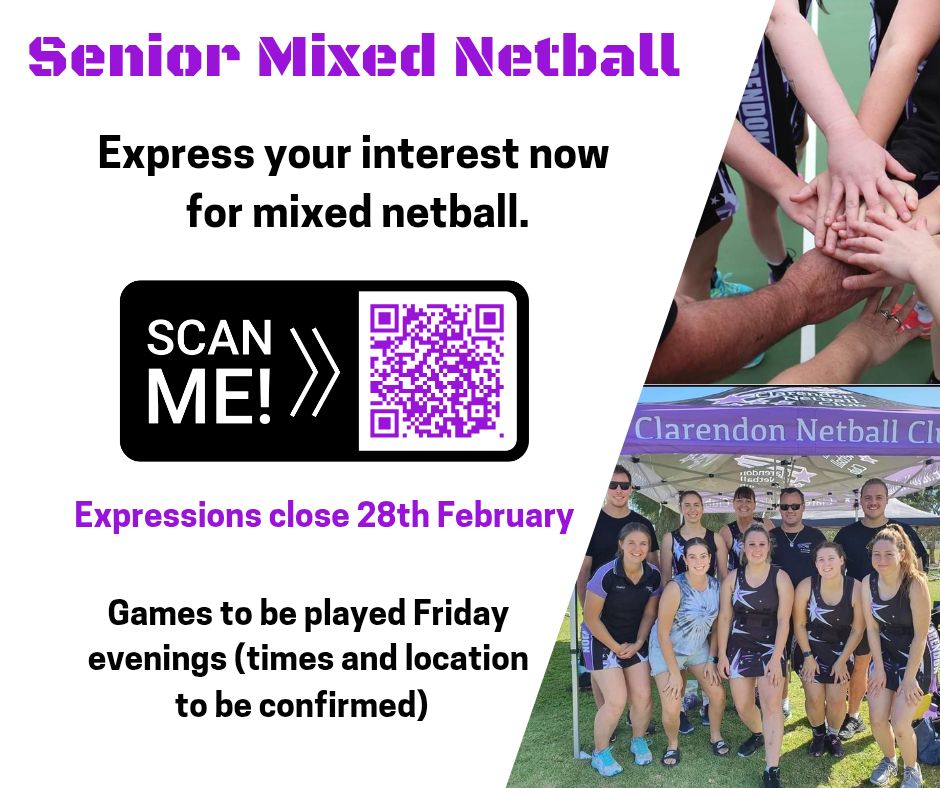 Clarendon - Come join The Dons for senior mixed netball this winter ...