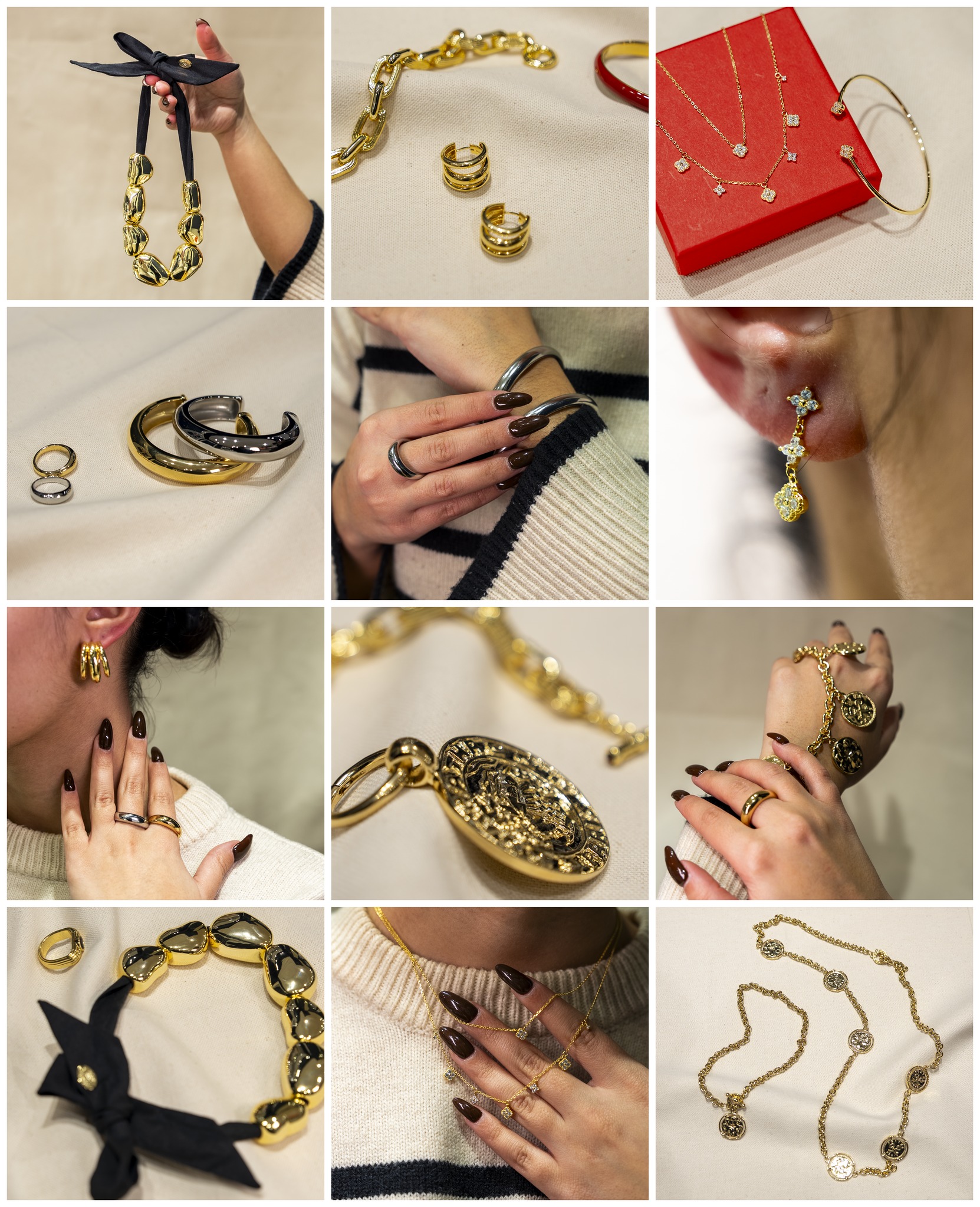 Boucles D'oreilles Vintage Agatha Paris à Strass - Création Française - Occasion