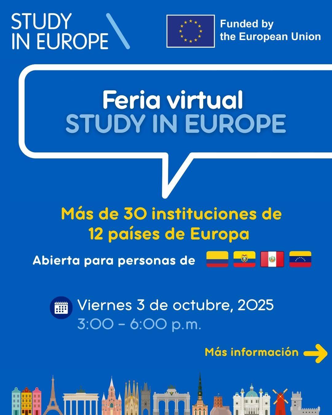 DAAD Ecuador - 🔝💯 Muy pronto Study in Europe!!! 🥳😊 Nos... | Facebook