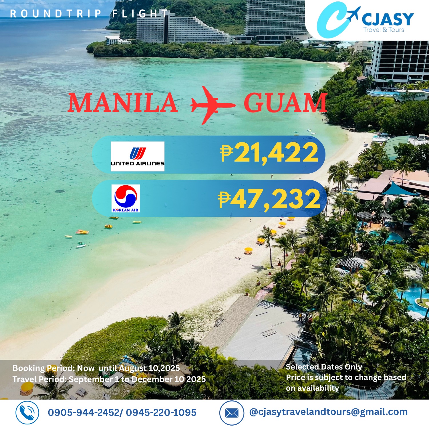 CJASY - 🌴 ️ CJASY Travel & Tours’ Guam Giggle-Getter Deal! 🏖️😁 🛫 Manila ...