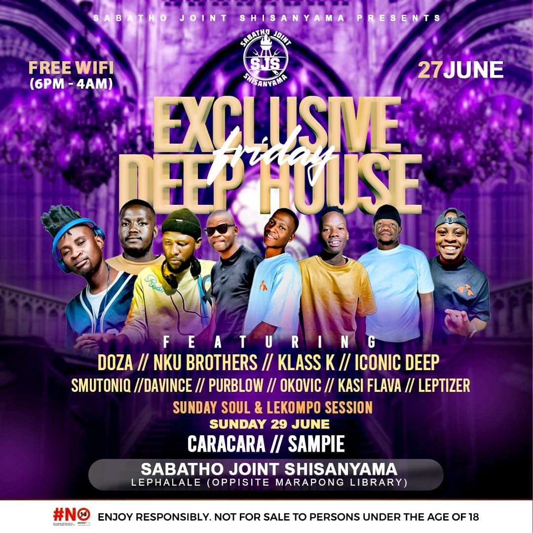 SJS exclusive deephouse friday event