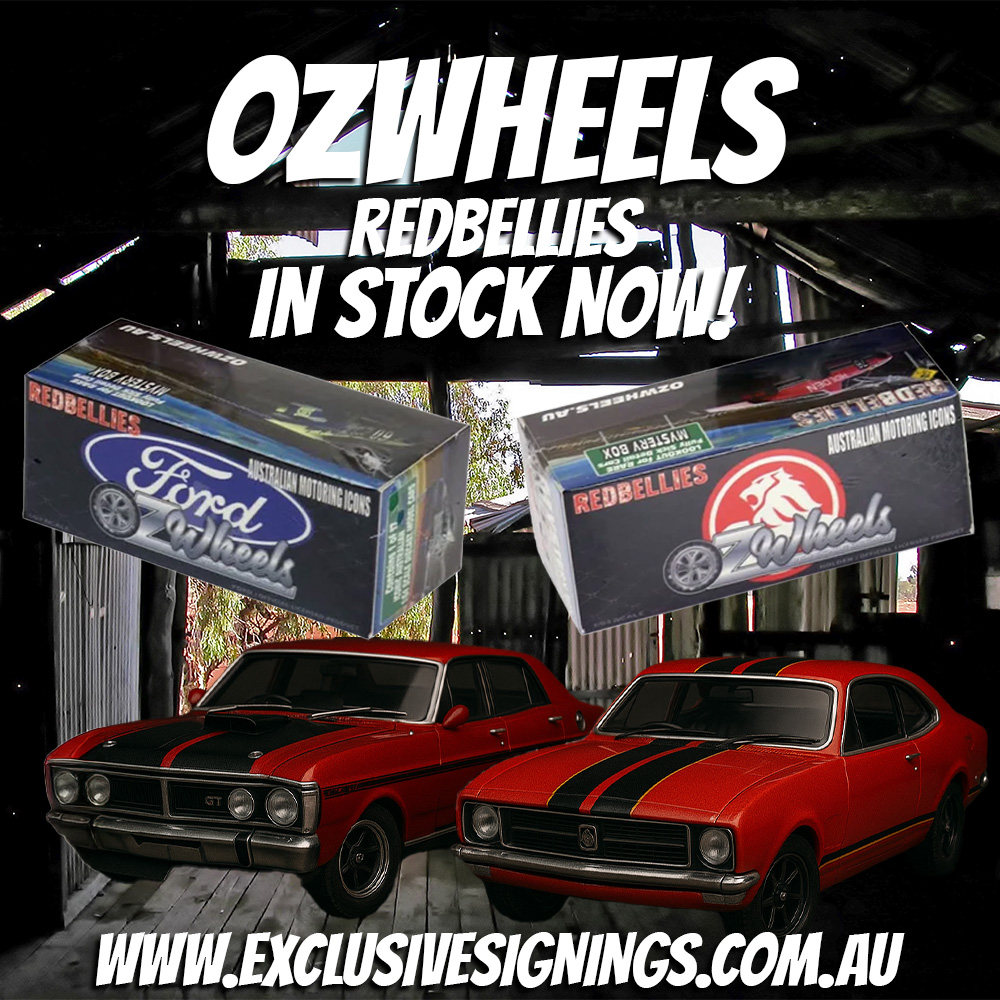 Boîte Mystère OZ Wheels Redbellies - Modèle Réduit Ford/Holden 1:64 - Neuf Scellé