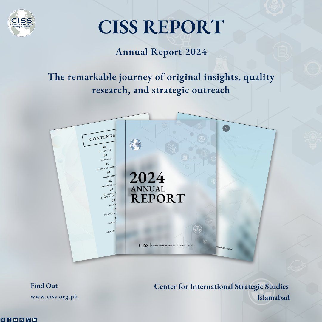 Center - ICYMI | CISS Annual Report 2024 📖 CISS Islamabad is proud to ...