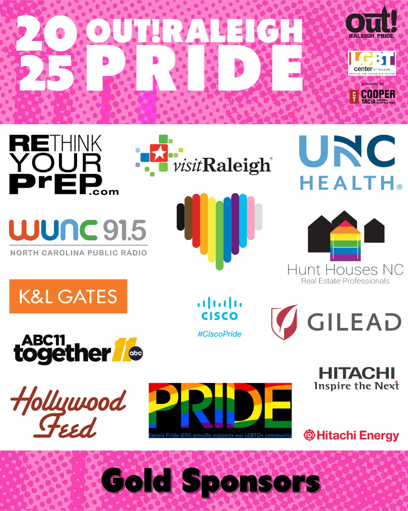 Out - Thank you to our Gold Sponsors for 2025 Out! Raleigh Pride! We ...