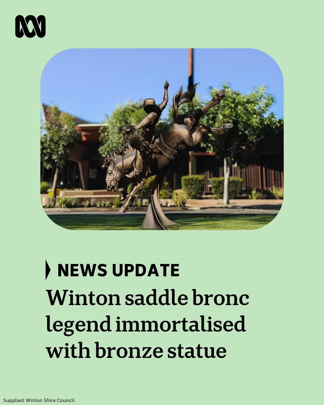 ABC - 🤠 RAY HERMANN STATUE UNVEILED AT OUTBACK FESTIVAL 👏 The much ...