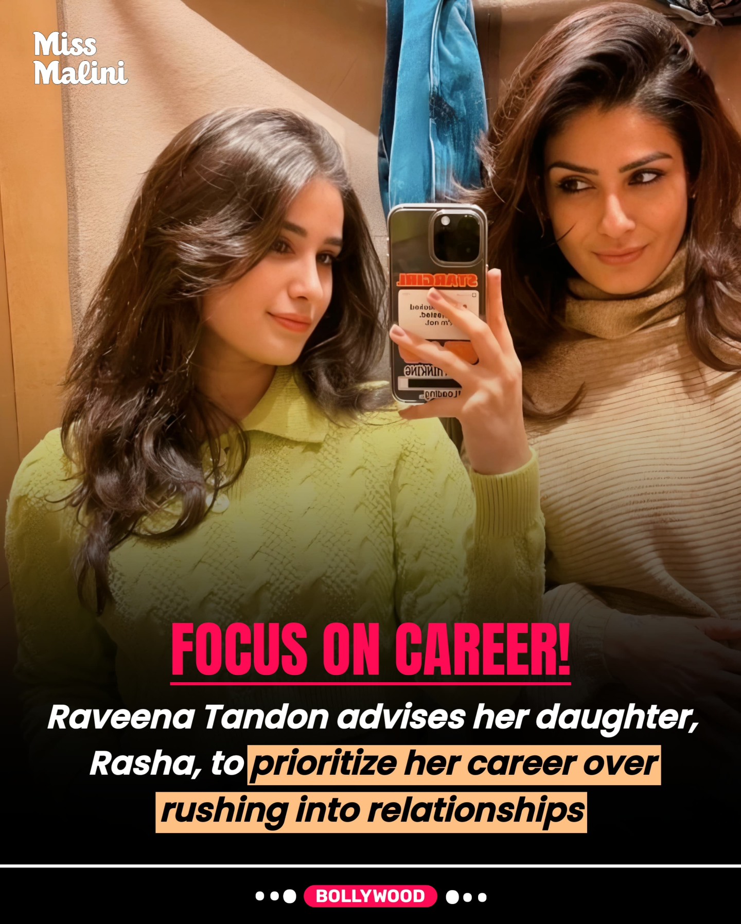 MissMalini - Raveena Tandon has publicly advised her daughter, Rasha ...