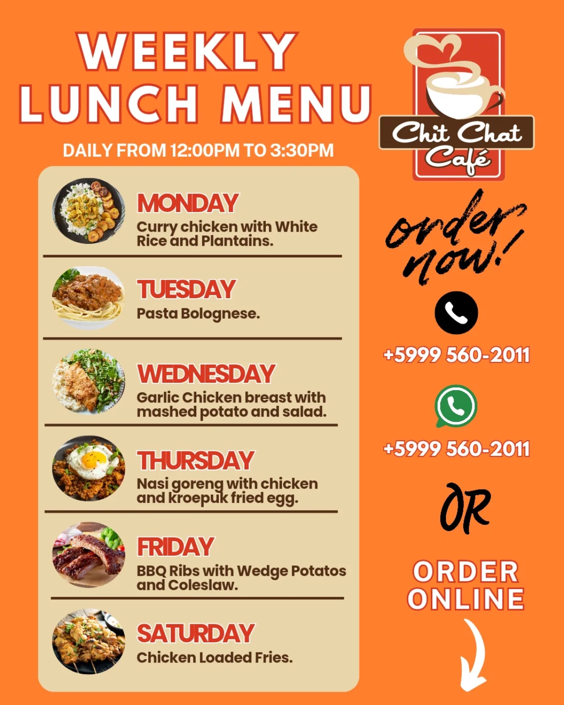 Chit - New Week, New Flavors! Our lunch menu from May 26th to June 7th ...