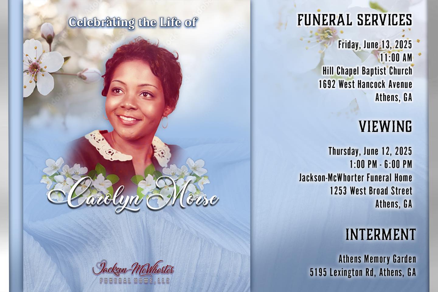 Facebook tribute to lives lost at Jackson-McWhorter.