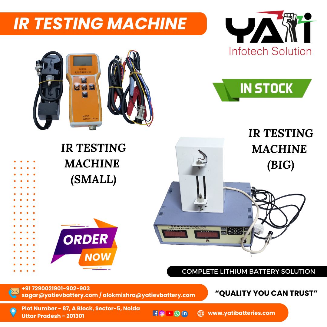 Yati - 🔋 IR Testing Machine for Lithium Batteries! From small-scale ...