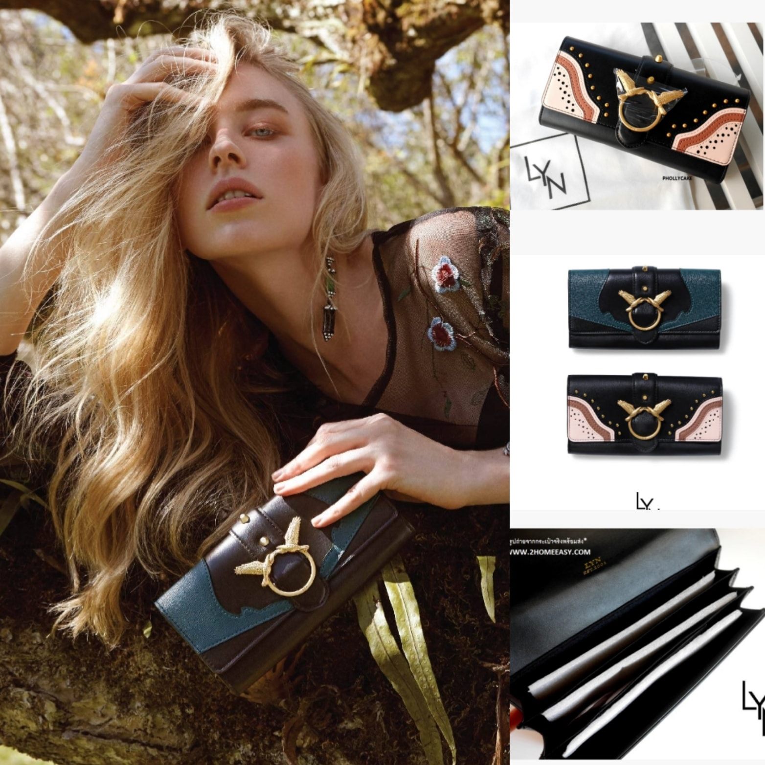 Bag2me - กระเป๋าสตางค์ LYN Wallet ใบยาว ดีไซน์แบบฝาพับ...